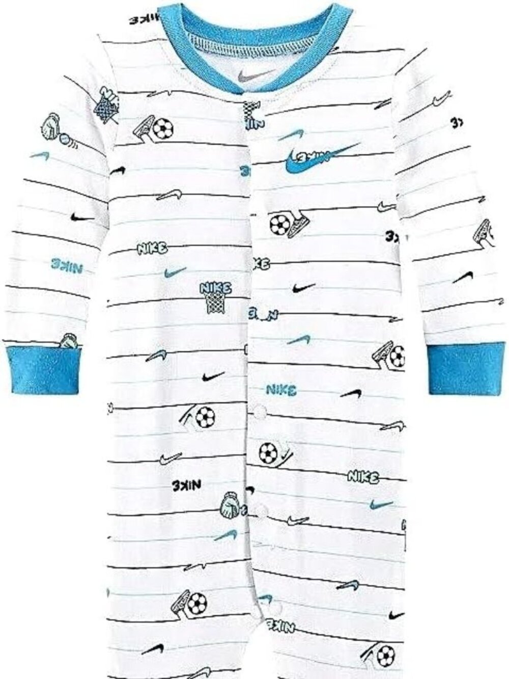 Nike Infant Footed Coverall Baby Boys. Newborn. NWT.